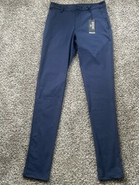Rhone Commuter 5 Pocket Pants Skinny Performance Navy Blue Men's Size 31